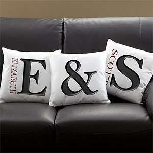 Personalized Throw Pillows   Monogram