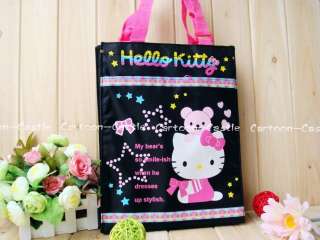 HelloKitty Shopping Shoulder Lunch Bag Handbag Black 3  