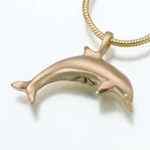  Gold Vermeil Dolphin Keepsake Urn Pendant: Home & Kitchen
