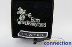 Disney 1992 Euro Disneyland Opening Pewter Standing Mickey Mouse Pin 