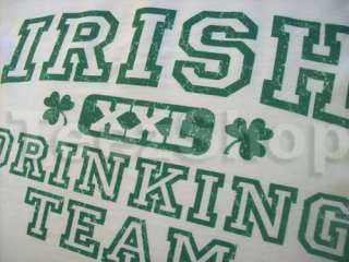 IRISH XXL DRINKING TEAM Funny St Patricks day T shirt  