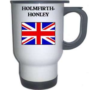  UK/England   HOLMFIRTH HONLEY White Stainless Steel Mug 