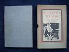 Ernest Hemingway * A FAREWELL TO ARMS * 1st illustrated edition 
