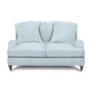 Williams Sonoma Home Bedford Loveseat, Classic Linen, China Blue 