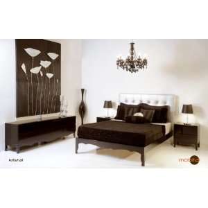  Mobital Modern Black Lacquer Bedroom Set