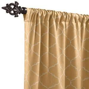  Outdoor Patterned Drapery Panel in Sunbrella Arch Barley 