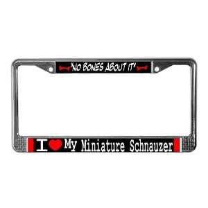 Miniature Schnauzer Gifts Cool License Plate Frame by 