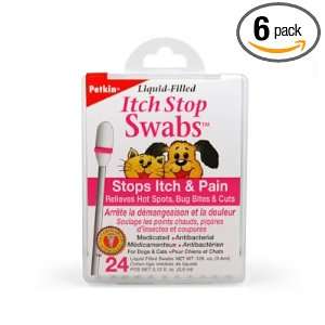  Petkin Pet Itch Stop Swabs, 24 Count (Pack of 6) Health 