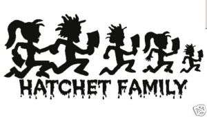 ICP HATCHETMAN FAMILY Hatchet Girl Decal Vinyl Sticker  