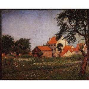   Georges Lemmen   24 x 20 inches   Houses at La Hulpe