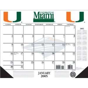  Miami Hurricanes 2004 05 Academic Desk Calendar Sports 