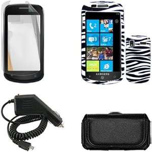  Samsung Focus i917 Combo Black/White Zebra Protective Case 