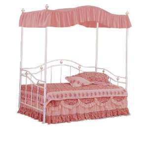   Solid Canopy Set White Metal Twin Day Bed Day Bed