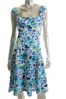 Madison Leigh NEW Blue Versatile Dress BHFO Sale 12  