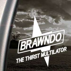  BRAWNDO Decal BOLT IDIOCRACY SPORTS DRINK Car Sticker 
