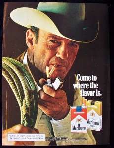 1975 Marlboro Cigarettes Magazine Print Ad  