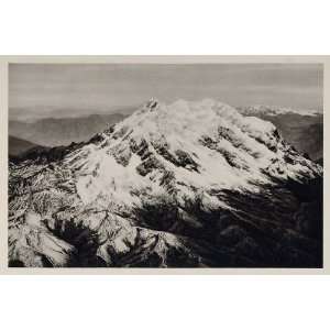  1931 Photogravure Bolivia Andes Mountain Illimani Snow 