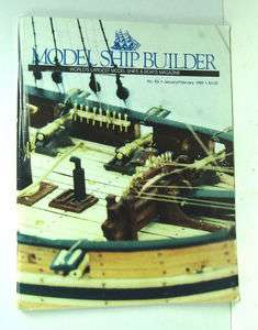 MODEL SHIPBUILDER MAGAZINE JANUARY/FEBRUARY 1990 NO. 63  