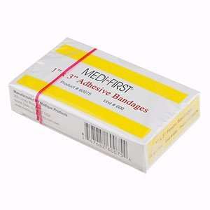  Medi First 1 x 3 Plastic Bandage Strip 16 / Box: Health 