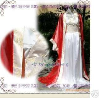 Hanfu Kimono Evening Party Dress Cosplay Costume Red  