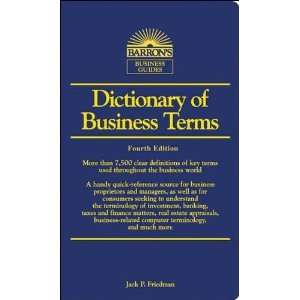 Friedman s 4th(fourth) edition (Dictionary of Business Terms 