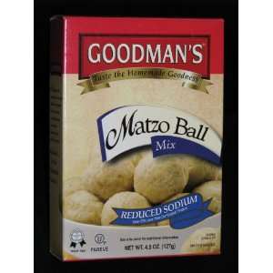 Goodmans Reduced Sodium Matzo Ball Mix 4.5 oz  Grocery 