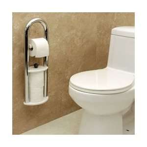 Invisia Collection Toilet Paper Dispenser with Integrated Support Rail 