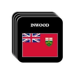  Ontario   INWOOD Set of 4 Mini Mousepad Coasters 