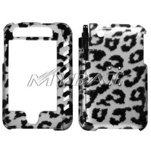 APPLE: iPhone 3G, iPhone 3G S Black Leopard (2D Silver) Skin Phone 