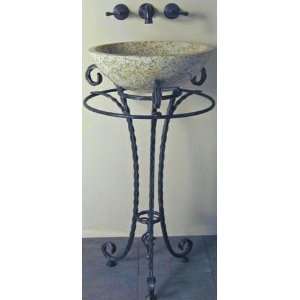   Maria Forged Iron Sink Pedestal  Oil Rubbed Bronze