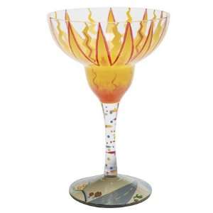  Tequila Sunrise Margarita Glass by Lolita: Home & Kitchen