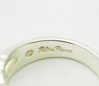   & Co. Paloma Picasso Silver Loving Heart Band Ring Size 4  
