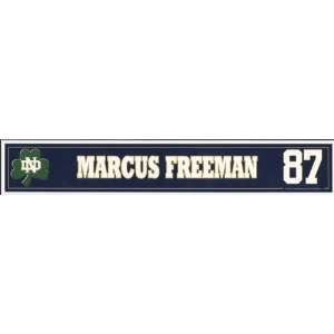  Marcus Freeman #87 2006 Notre Dame Locker Tag vs UCLA 