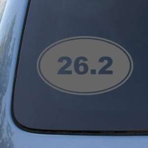  26.2 MARATHON RUNNING EURO OVAL   Vinyl Car Decal Sticker 