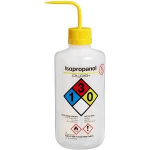 Nalgene 2425 1004 LDPE Right To Know Isopropanol Safety Wash Bottle 