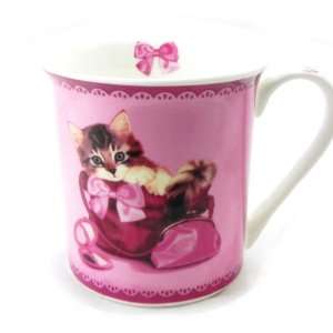  Mug cup Chat Mamour pink.