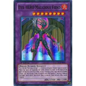   Card Evil HERO Malicious Fiend LCGX EN072 Super Rare Toys & Games