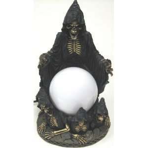   Creepy Grim Reaper Globe Table Accent Lamp Macabre: Home Improvement