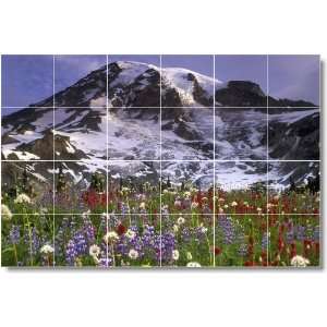  Mountain Photo Wall Tile Mural M007  32x48 using (24) 8x8 