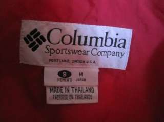 Columbia Womens Winter Coat Jacket Red size S Hooded EUC  