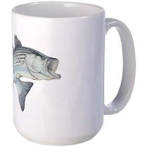  Lunkers Stripe Bass Wildlife Large Mug by  