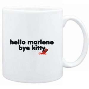 Mug White  Hello Marlene bye kitty  Female Names Sports 