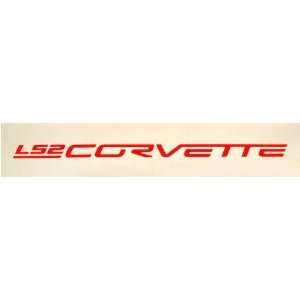    2005 2007 Gold Corvette LS2 Fuel Rail Cover Decals: Automotive