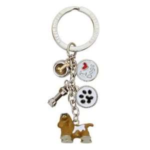  I Love Dogs Painted Cocker Spaniel Key Charms Office 
