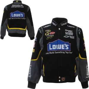 Chase Authentics Jimmie Johnson Lowes Black Twill Uniform Jacket 