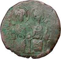 JUSTIN II & Queen Sophia 565AD Rare Authentic Ancient Byzantine Coin 