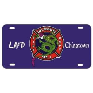  Los Angeles Fire Department Chinatown License Plate 