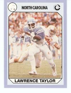 1990 Lawrence Taylor North Carolina card #4 NY Giants  