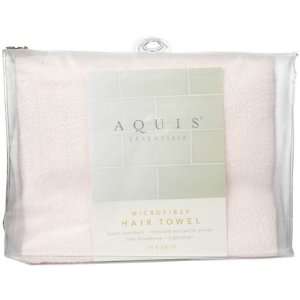  Aquis Lisse Hair Towel Pink 19x39 (Pack of 2) Beauty