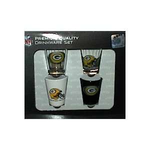  Green Bay Packers Collector Shot Glass 4 Piece Set Sports 